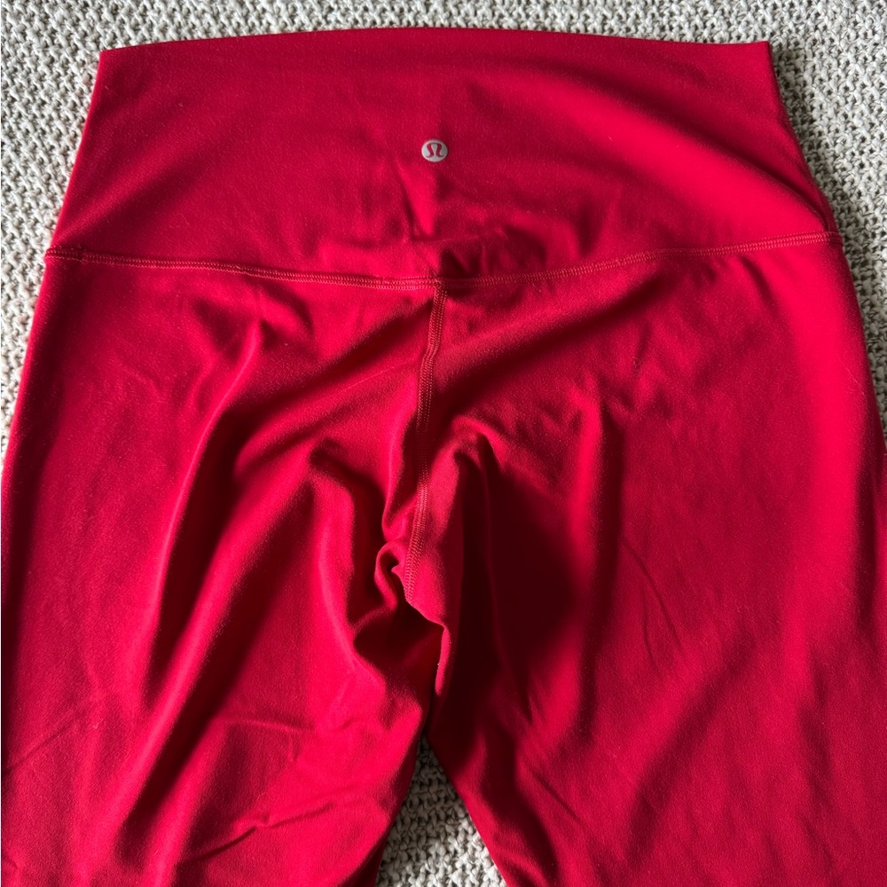 lululemon align legging bright red women’s size 10